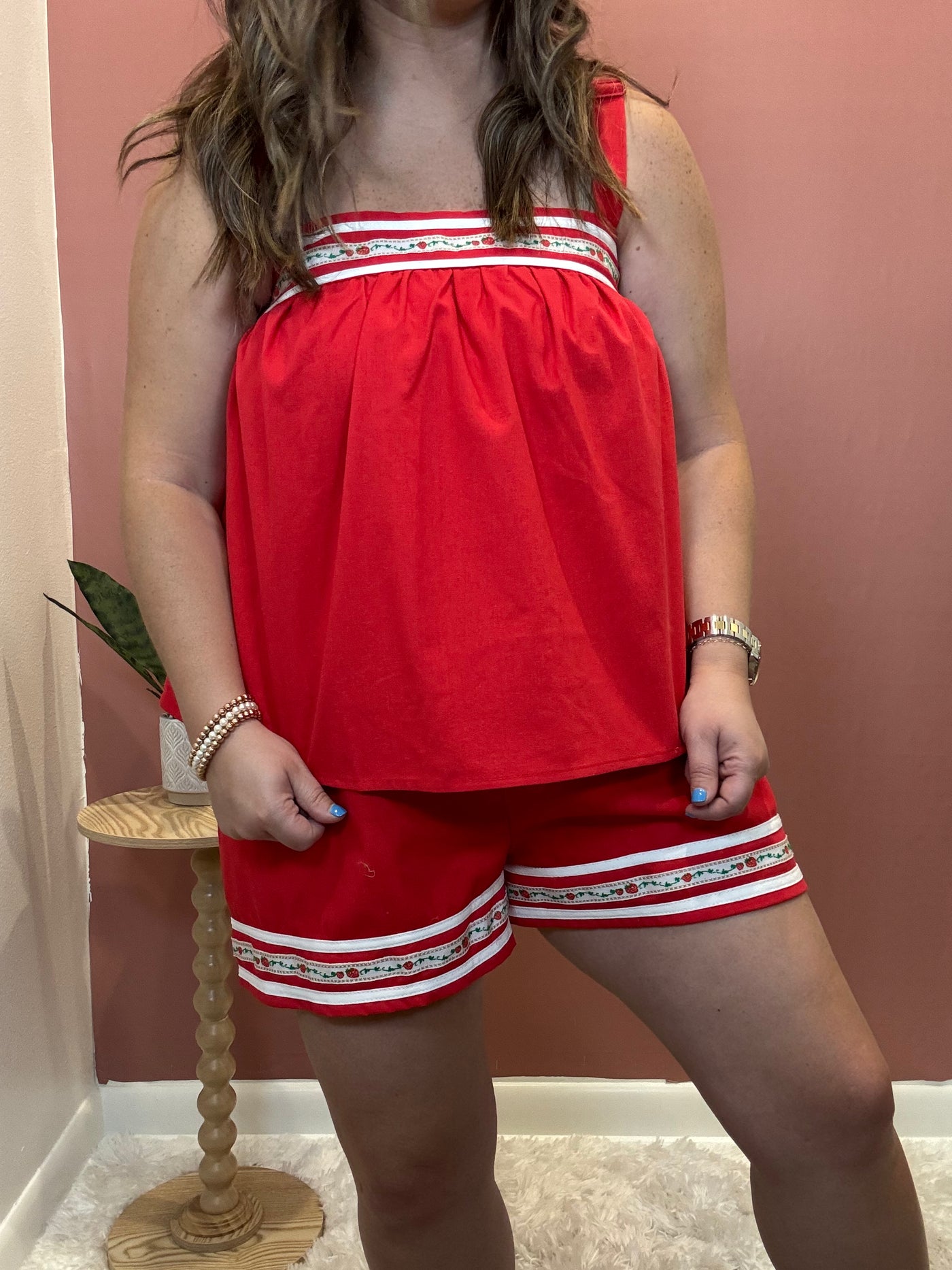Strawberry Red Shorts