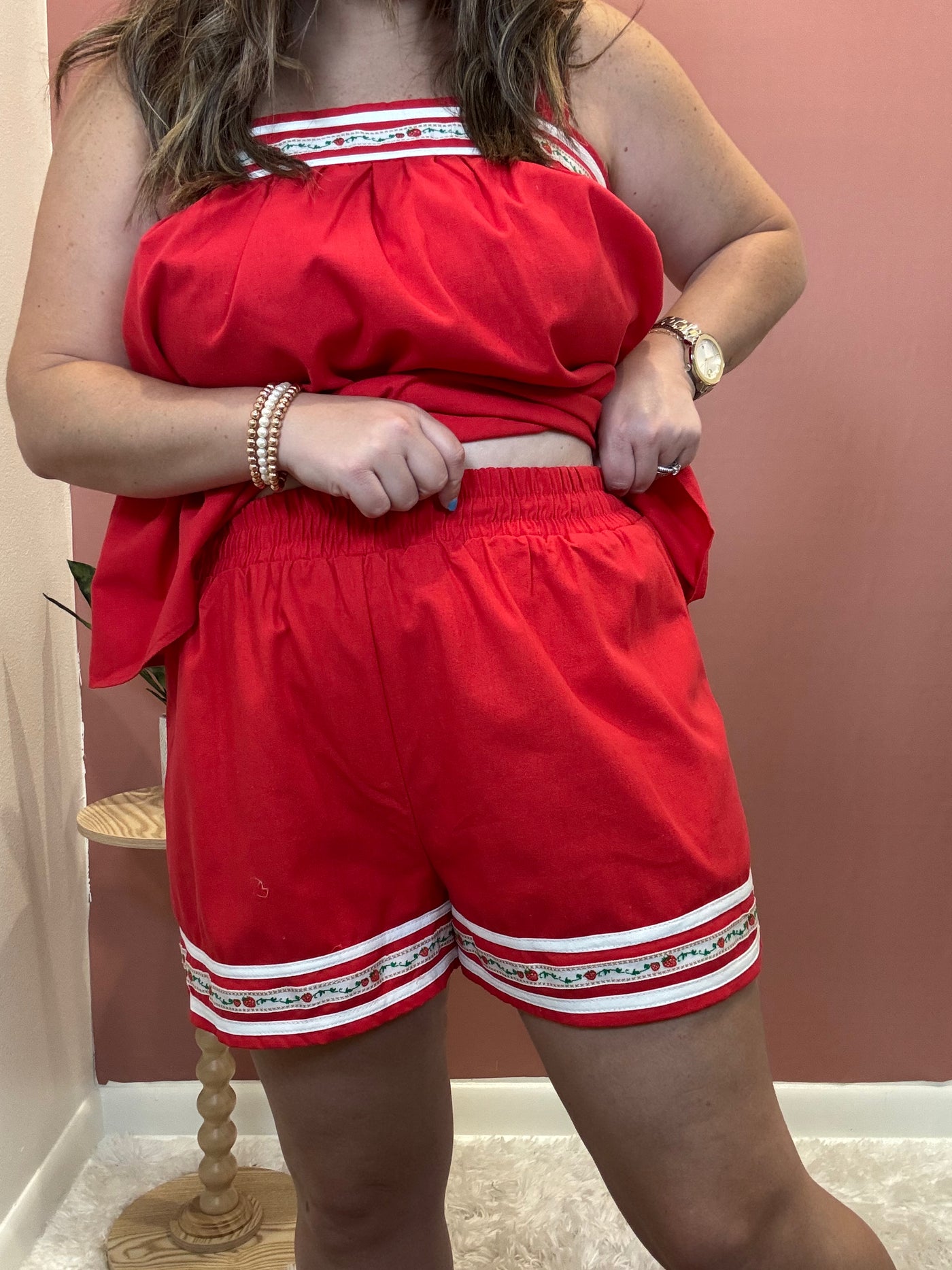 Strawberry Red Shorts
