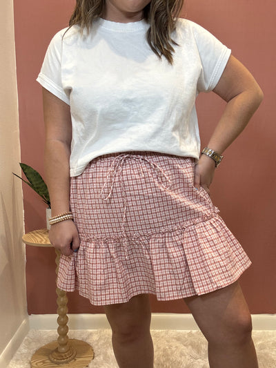 Ruffle Skort | Raspberry