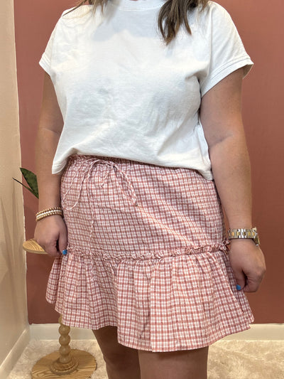 Ruffle Skort | Raspberry