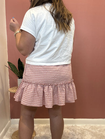 Ruffle Skort | Raspberry