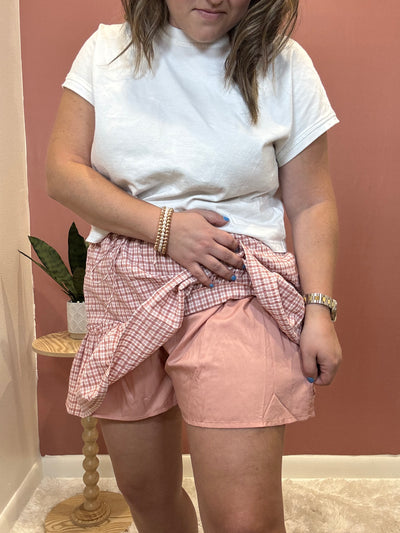 Ruffle Skort | Raspberry