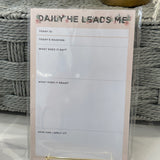 Daily He Leads Me Notepad