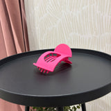 Flat Lay Oval Hair Claw Clip | Fuchsia