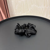 Silky Satin Scrunchie | Black