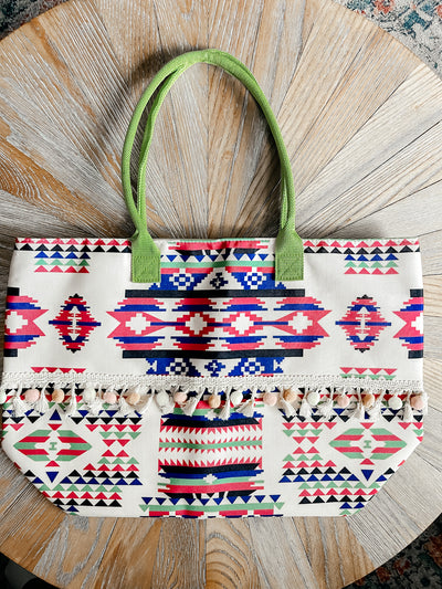 Aztec Print Tote Bag