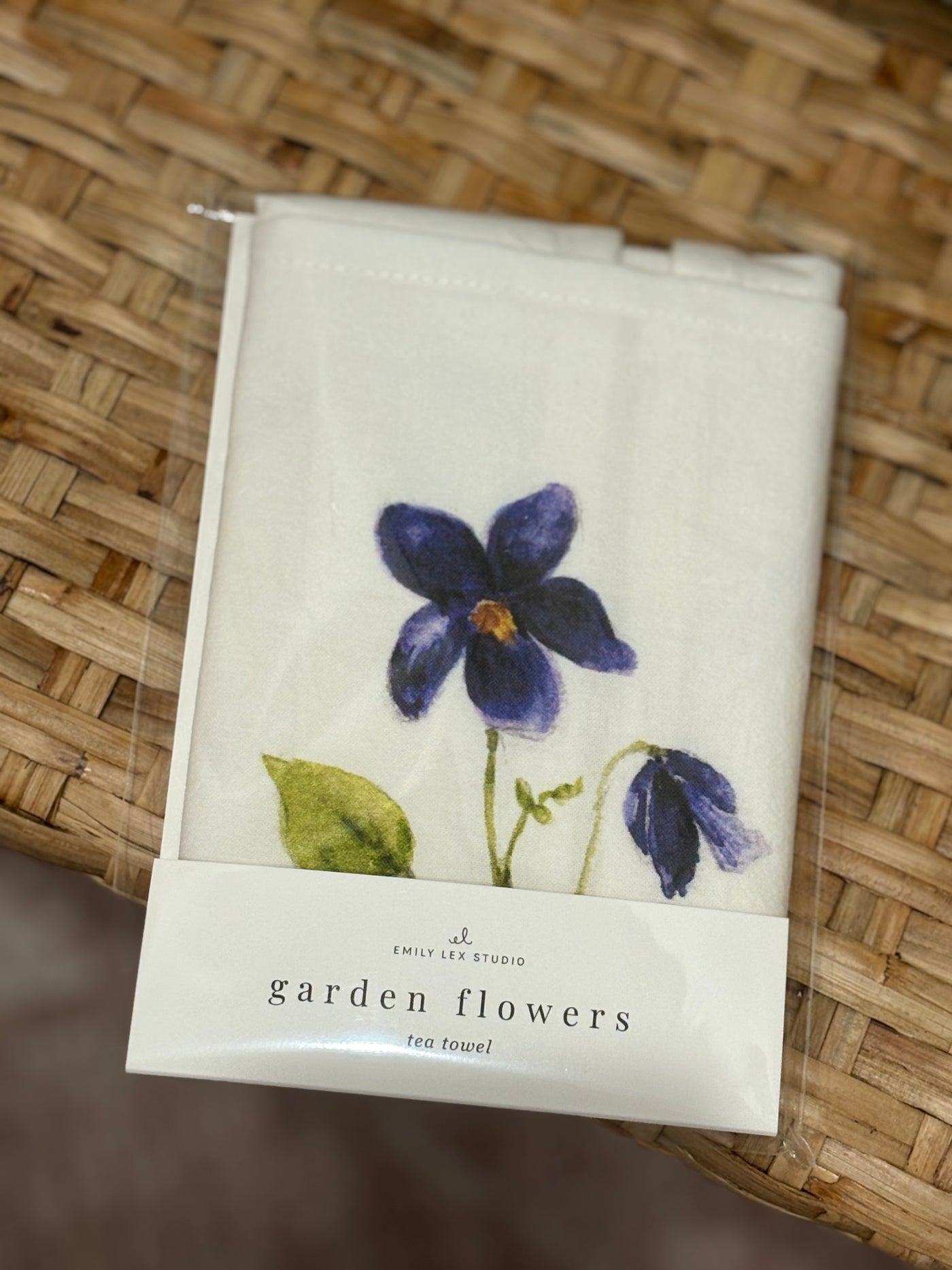 Garden Flowers Tea Towel