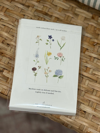 Garden Flowers Tea Towel