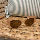 Square Lens Sunglasses | Clear Brown
