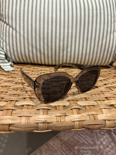 Square Lens Sunglasses | Clear Black