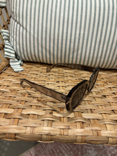 Square Lens Sunglasses | Clear Black