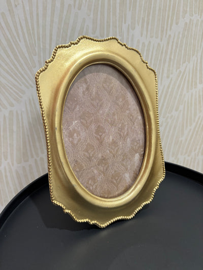 Gold Dots On Edge Photo Frame