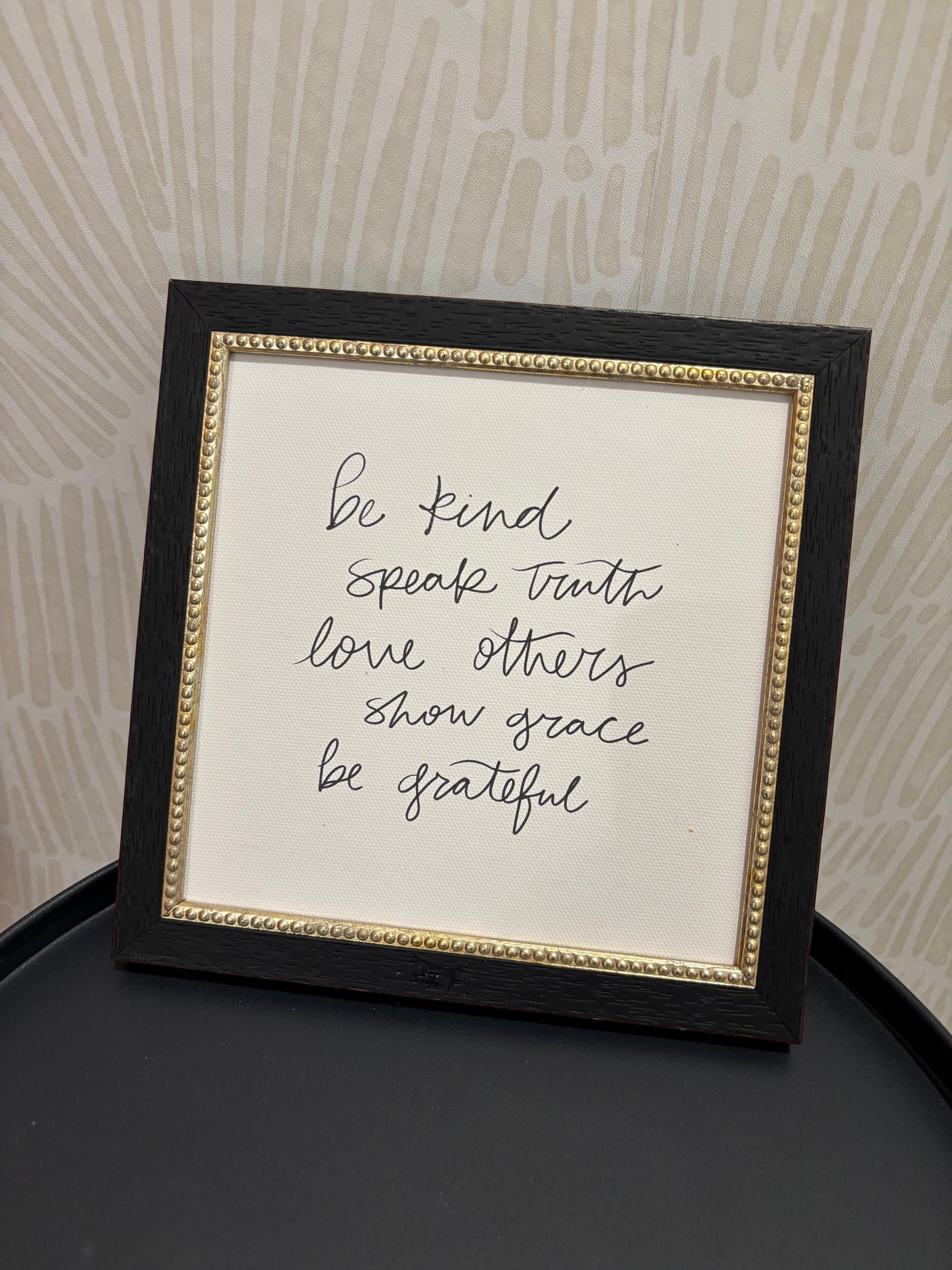 Be Kind Speak Truth Framed Antique Print