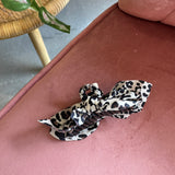 Boho Vintage Hair Claw Clip | Ivory Leopard