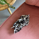 Boho Vintage Hair Claw Clip | Ivory Leopard