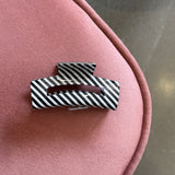 Striped Claw Clip | Black