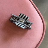 Striped Claw Clip | Black