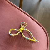 Floral Coquette Claw Clips | Yellow