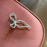 Floral Coquette Claw Clips | Blue