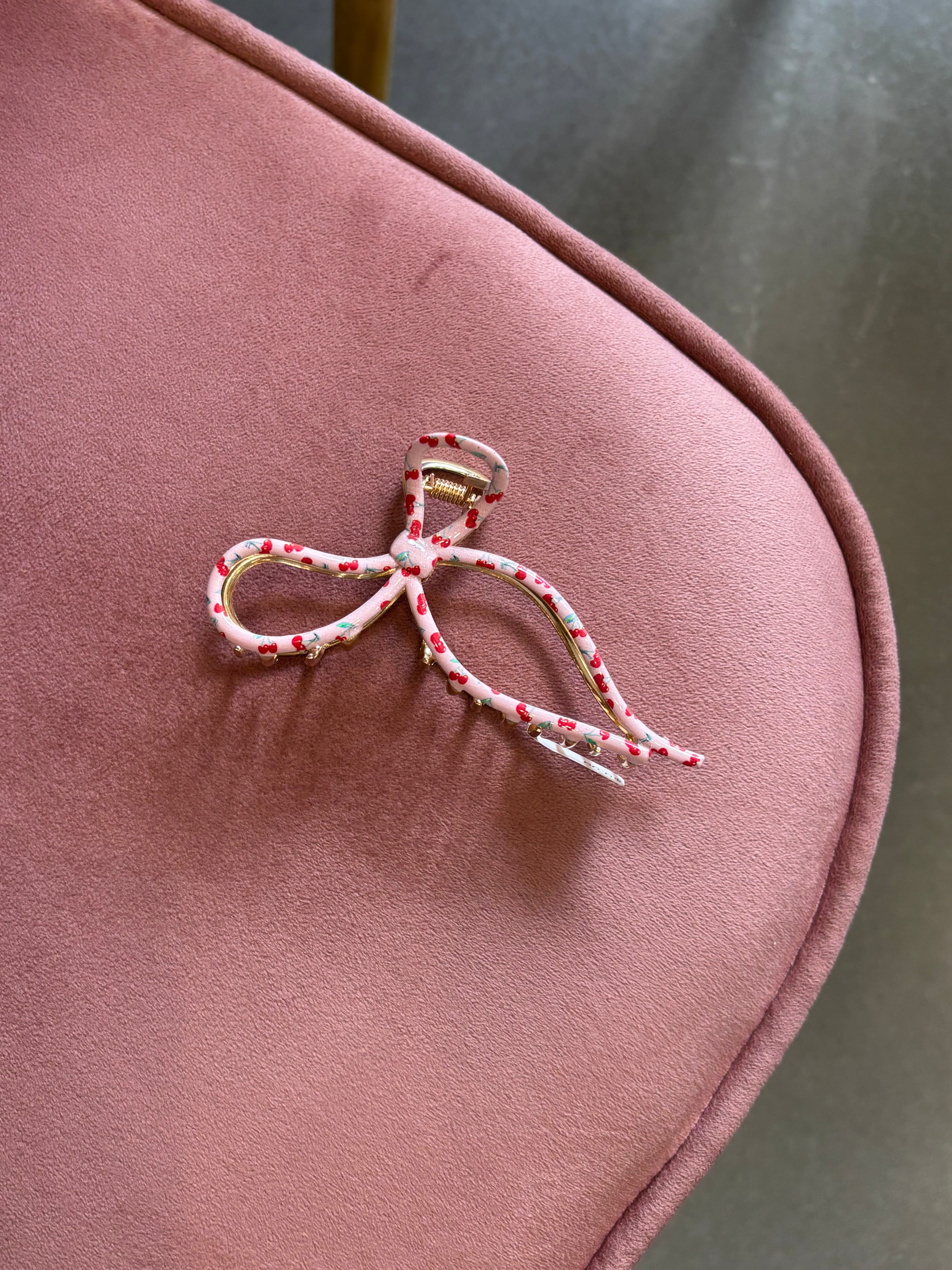 Floral Coquette Claw Clips | Cherries