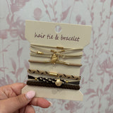 Boho Hair Tie Bracelet | Starfish & Shell