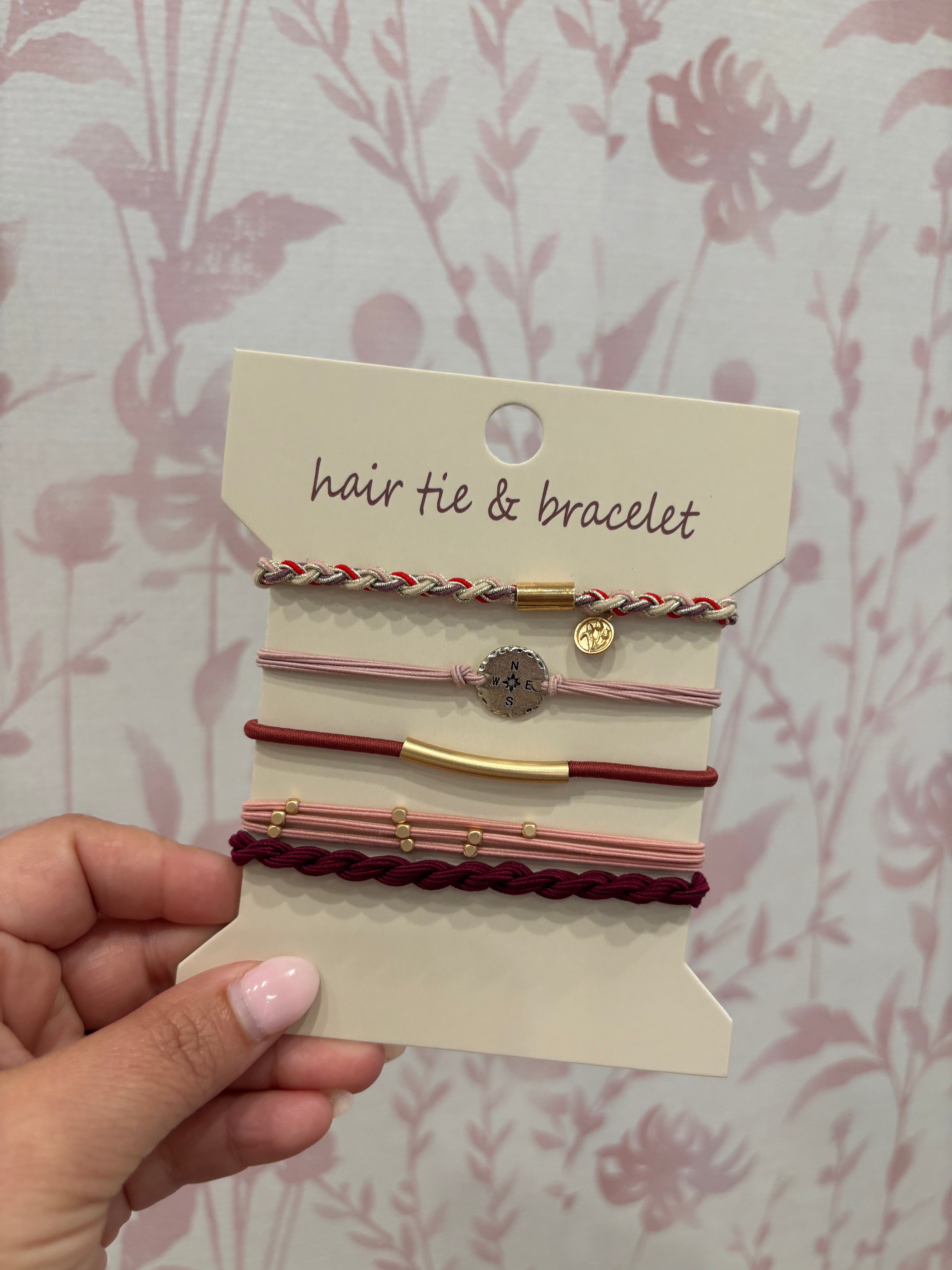 Boho Hair Tie Bracelet | Compass