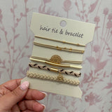 Boho Hair Tie Bracelet | Off-White