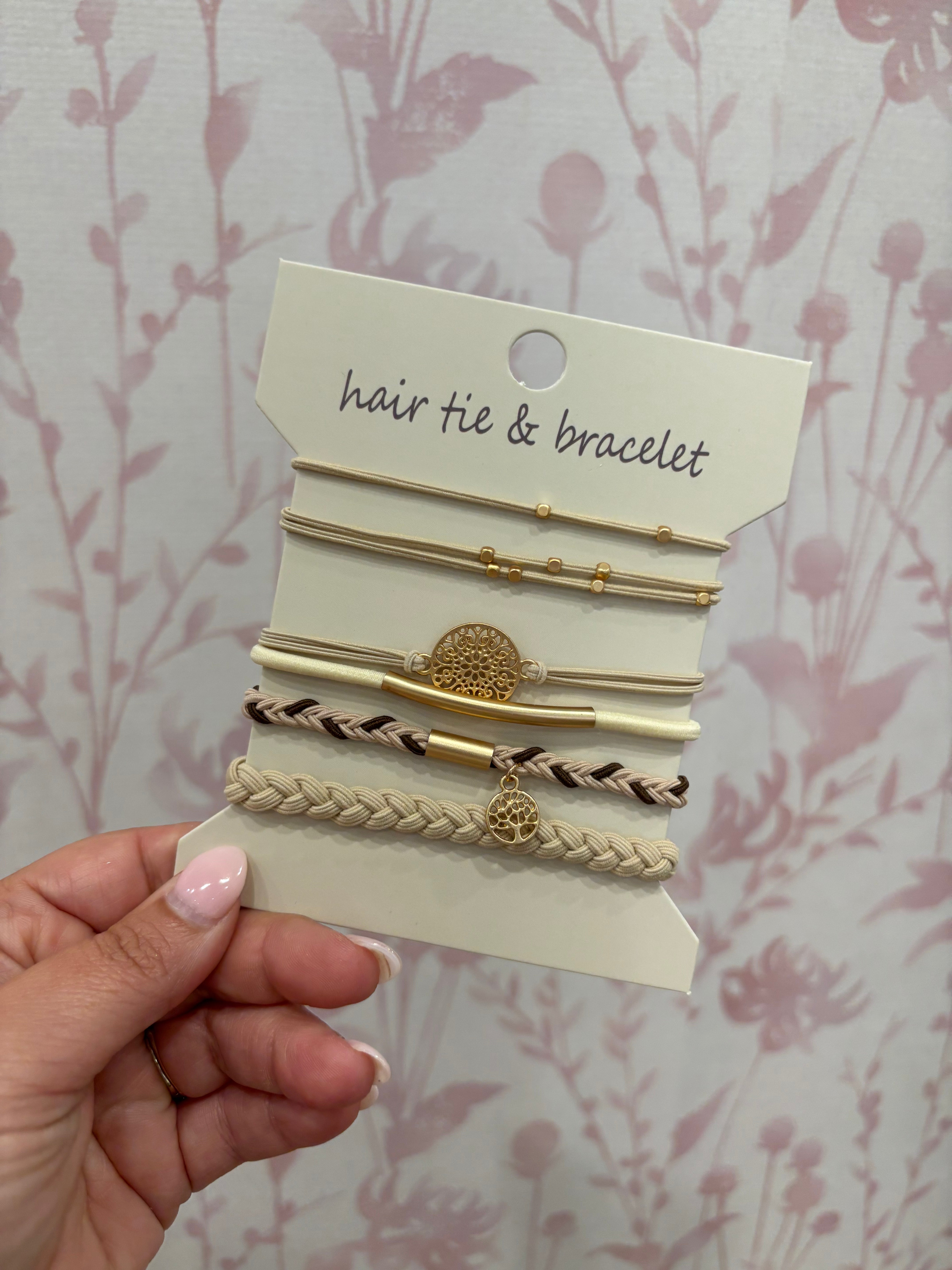 Boho Hair Tie Bracelet | Off-White