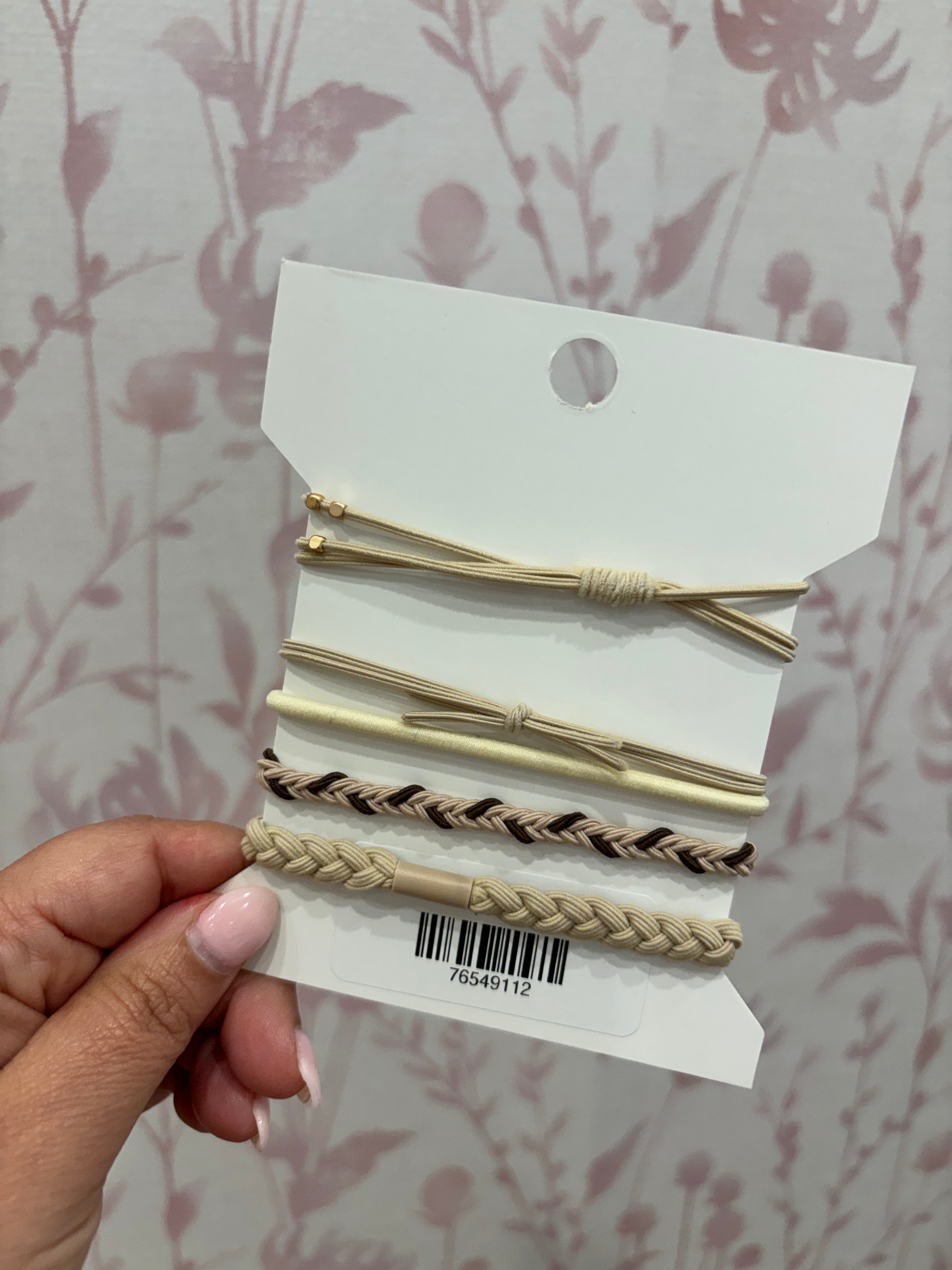 Boho Hair Tie Bracelet | Off-White