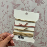 Boho Hair Tie Bracelet | Ivory Bows