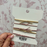 Boho Hair Tie Bracelet | Neutral Hearts