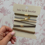 Boho Hair Tie Bracelet | Heart