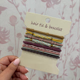 Boho Hair Tie Bracelet | Pastel