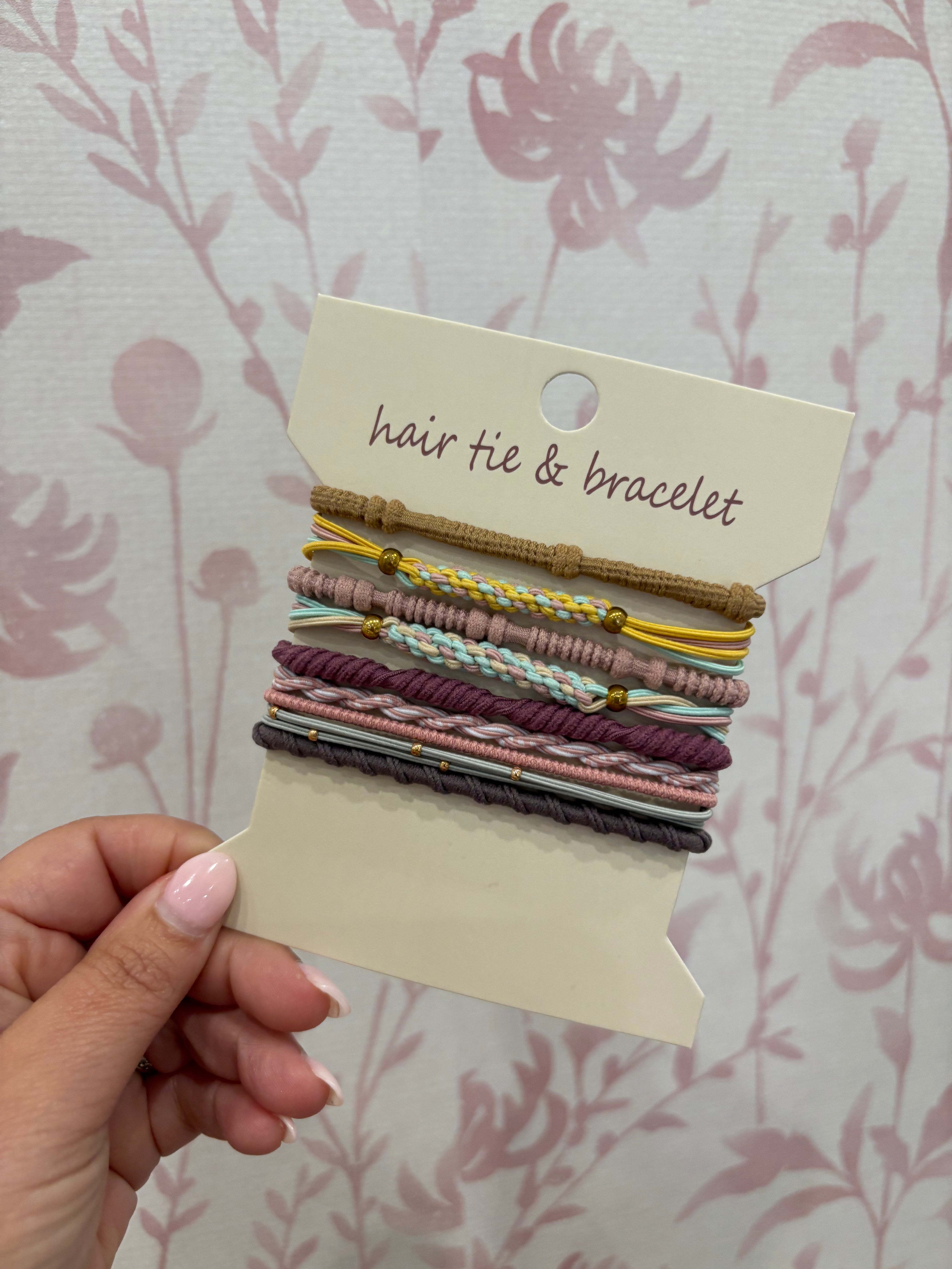 Boho Hair Tie Bracelet | Pastel