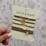 Boho Hair Tie Bracelet | Brown