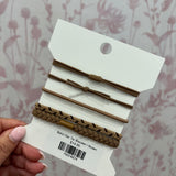 Boho Hair Tie Bracelet | Brown