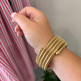 Coil Snake Chain Bracelet | Gold