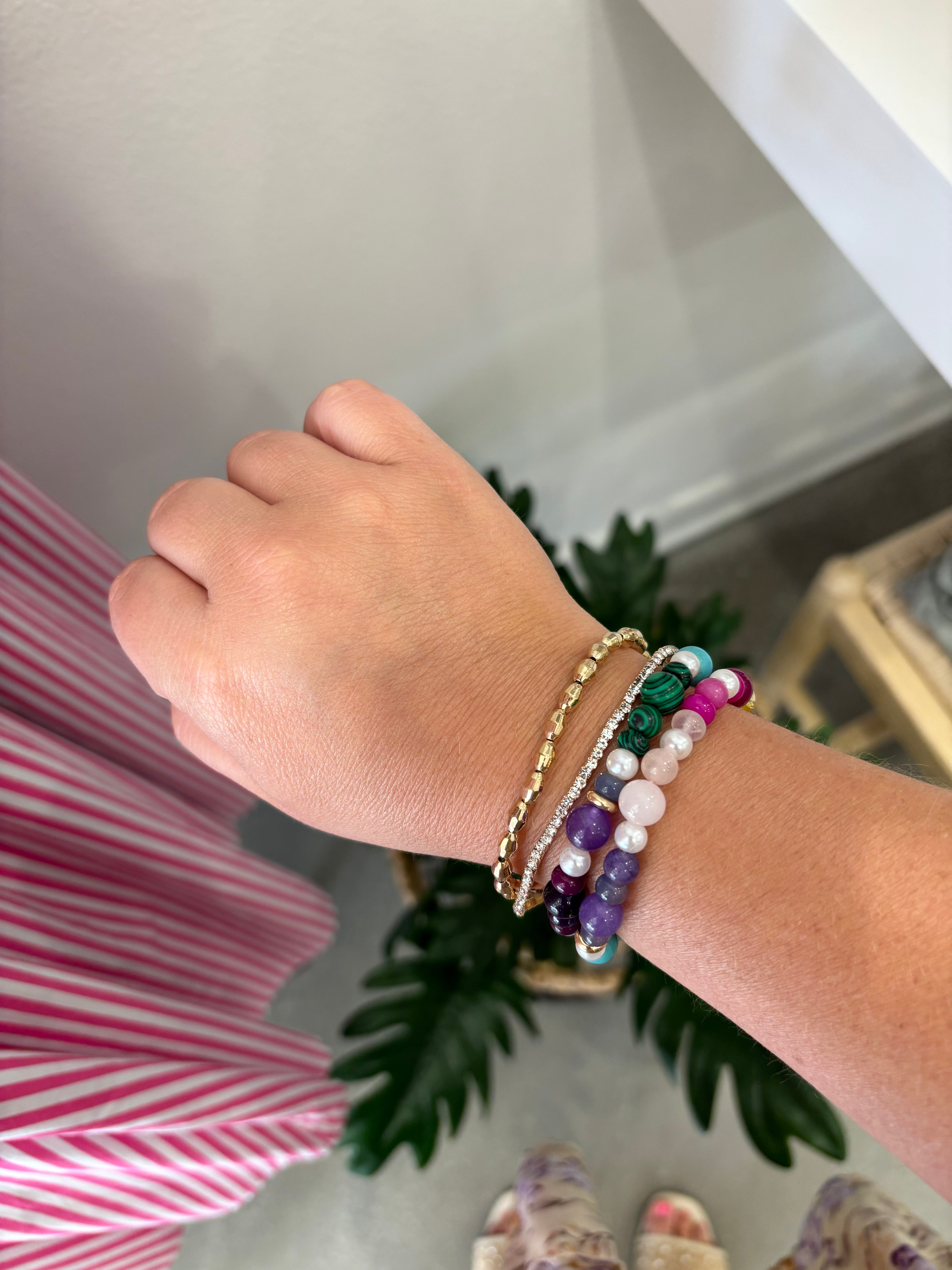 Multi-Color Beaded Bracelet Set
