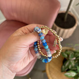 Nautical Glass Beaded Bracelet Set
