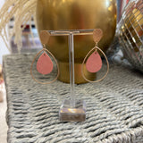 Gold Open Teardrop Earring