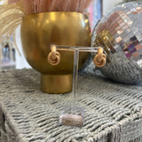 Matte Gold Knot Stud Earring