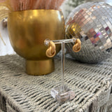 Matte Gold Knot Stud Earring