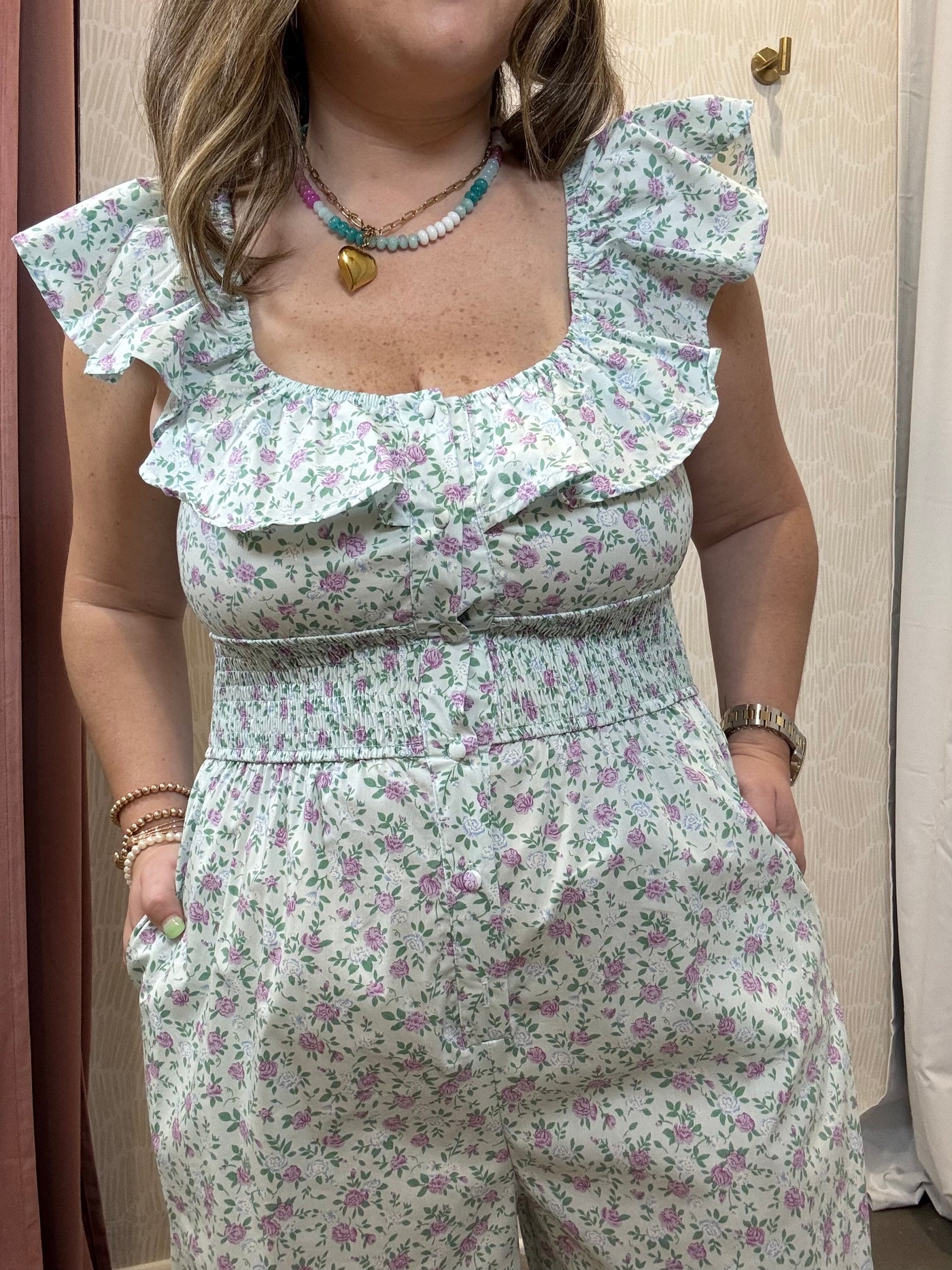  Floral Print Jumpsuit