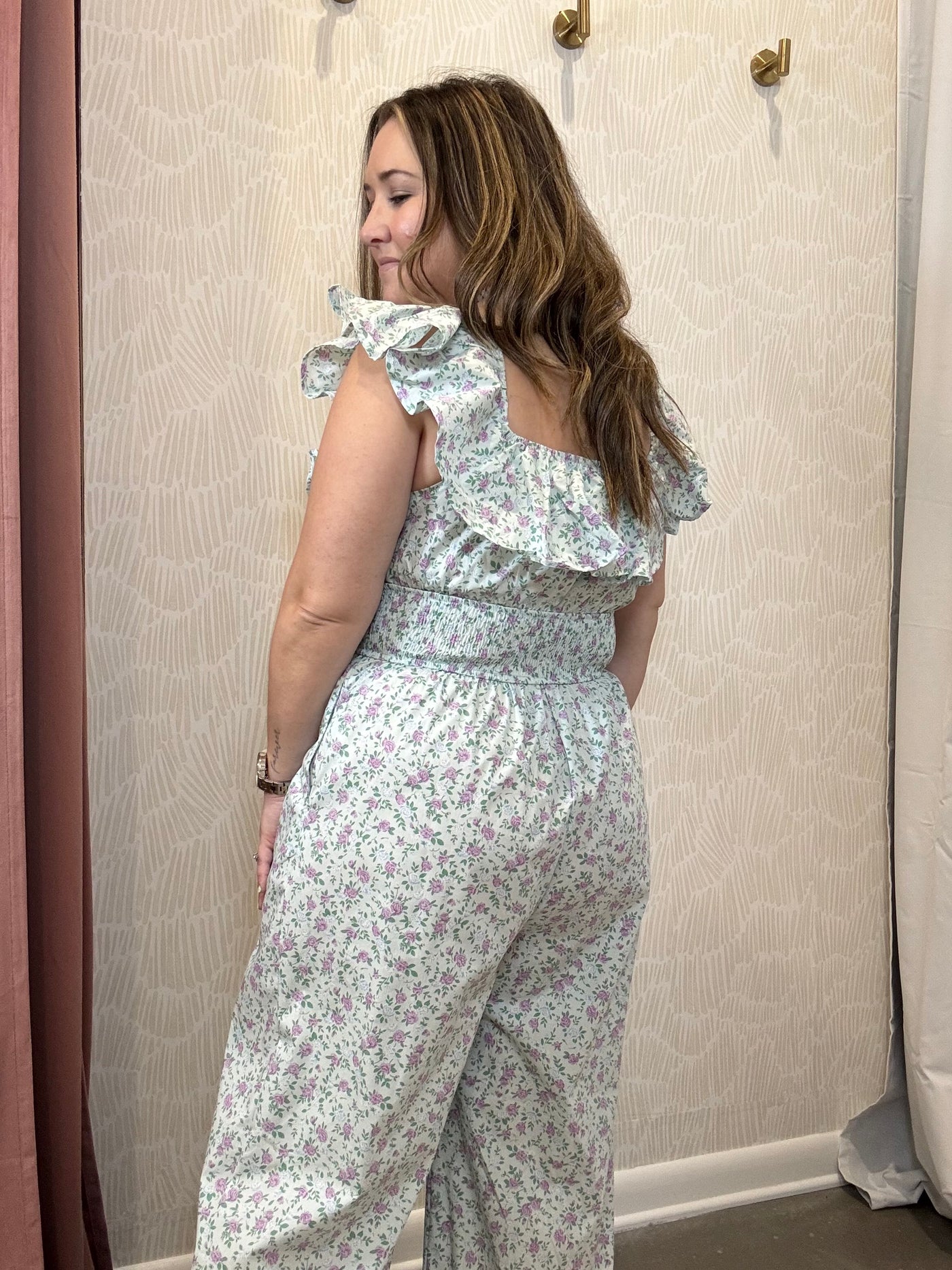  Floral Print Jumpsuit