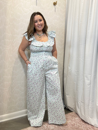  Floral Print Jumpsuit