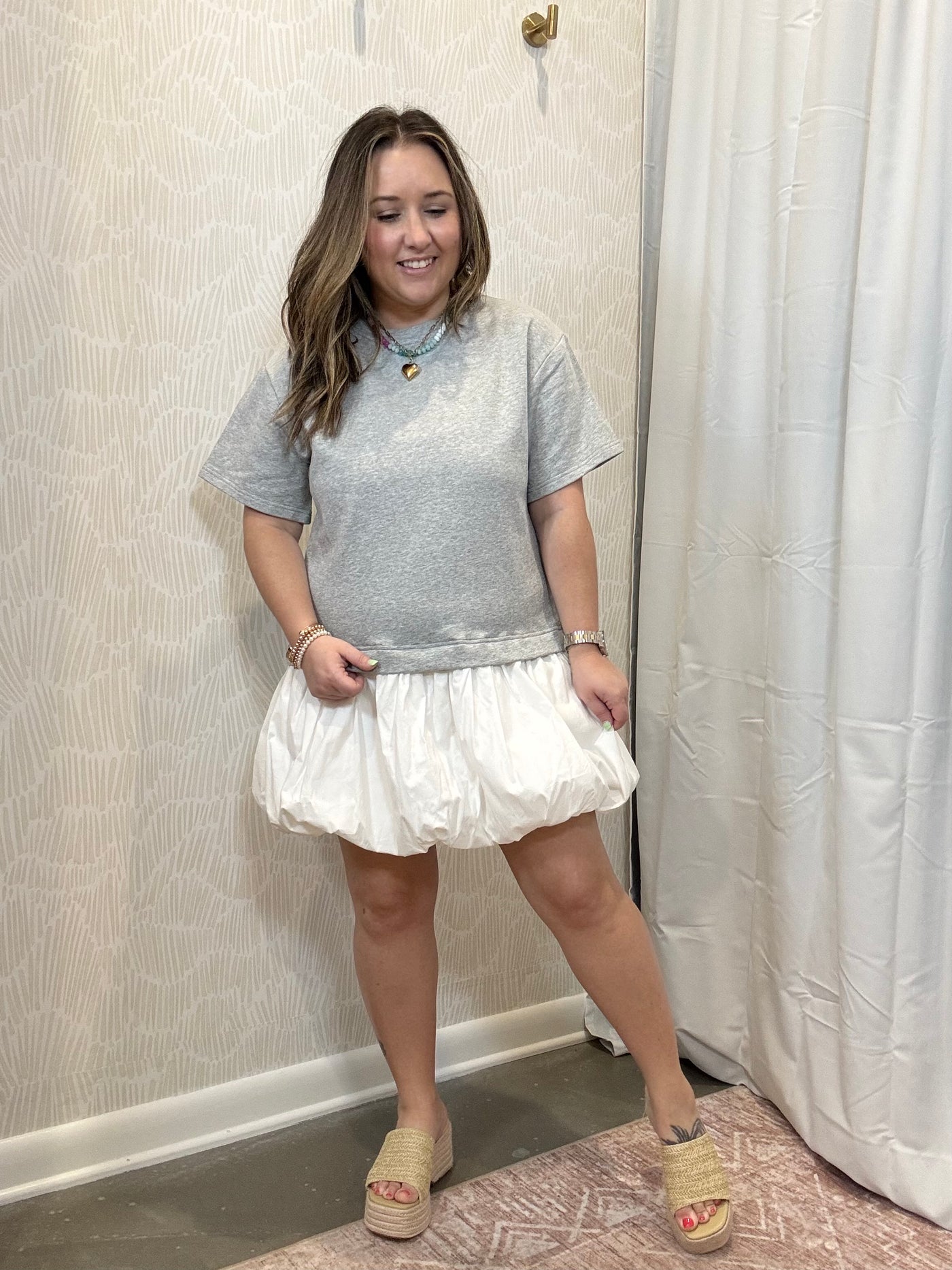Poplin Bubble Dress