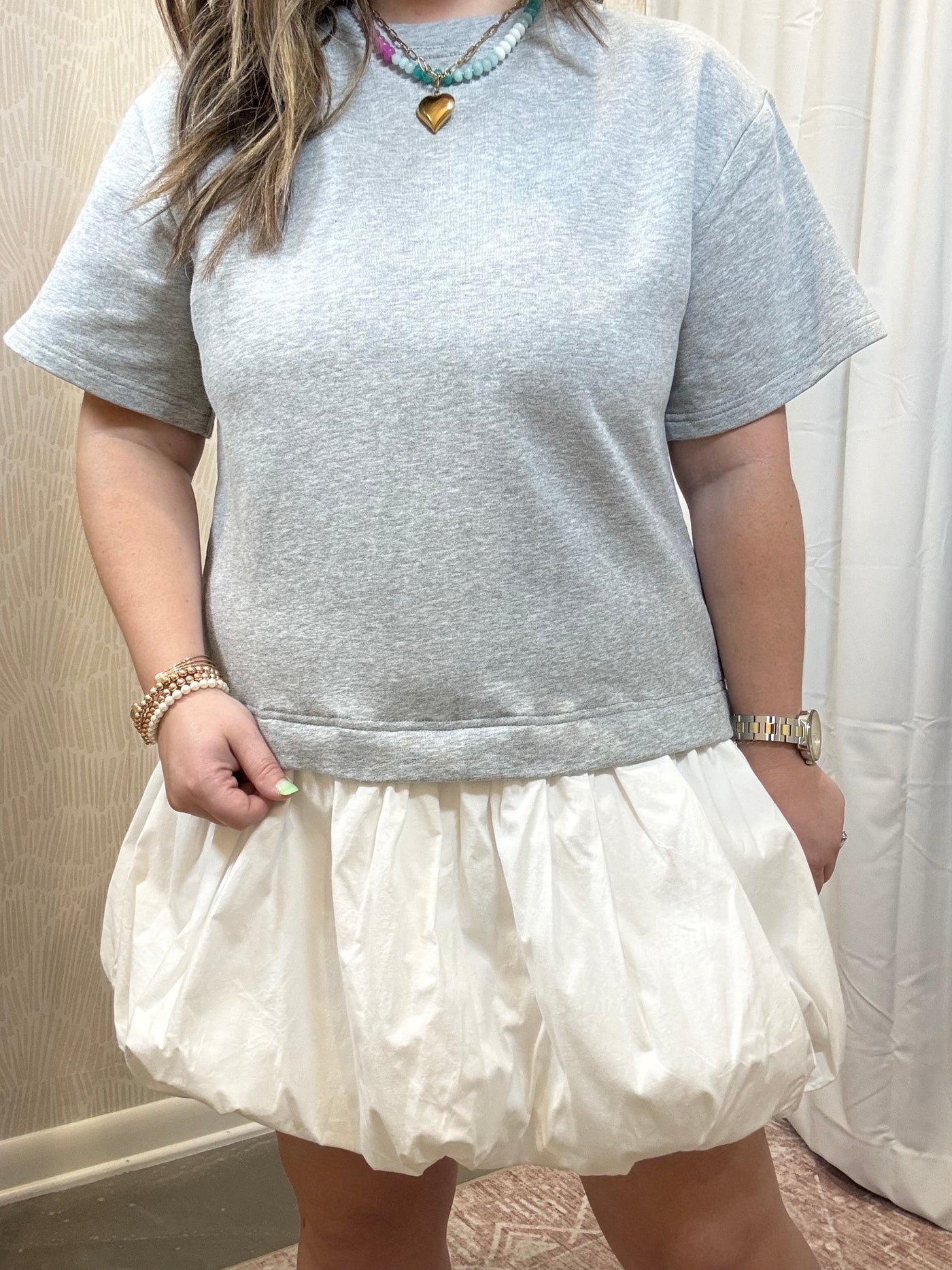 Poplin Bubble Dress