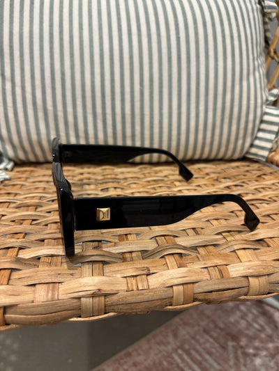 Retro Rectangle Frame Sunglasses | Light Brown