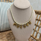 Corded Mother Necklace - White