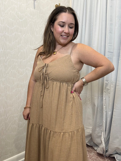Striped Midi Dress